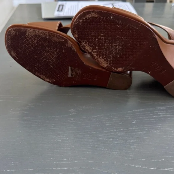 Tory Burch Tan Leather Sandals - Picture 6 of 8